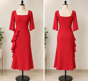 boutique stiched❤️ Elegant Red Bodycon Party Dress