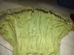 Light Green Ruffled Ethnic Skirt