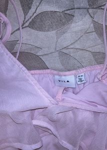 Baby Pink Ruffled  Top