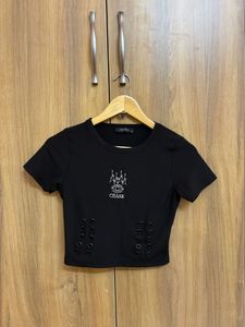 Trendyol Black Cropped Top