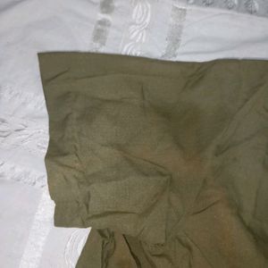 Olive Green Cotton Blouse