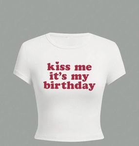 Birthday Crop Top Tee