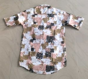 Abstract Print Casual Shirt