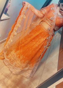 Orange Lehenga Choli Set