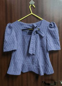 Chic Purple Textured Top