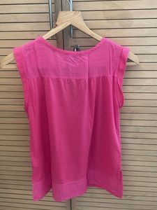 Ladies T shirt, pink, sleeveless