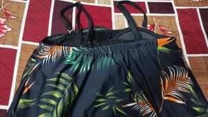 Tropical Print Bikini Top