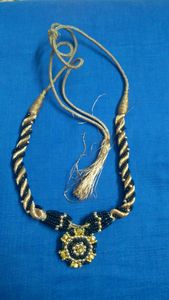 Black and Golden chokar necklace