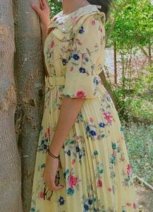 Floral Print Fit &amp; Flare Dress
