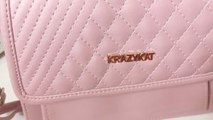 Quilted Pink Crossbody Bag