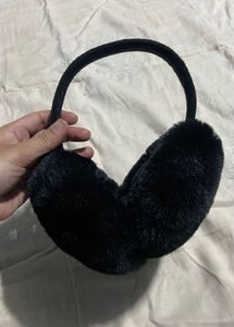 Black Plush Earmuffs