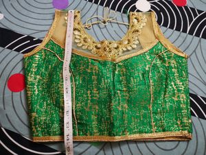 #Navaratri Blouse (GREEN)