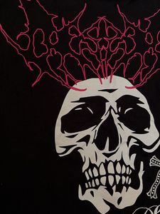 Off the shoulder Gothic Skull T-Shirt