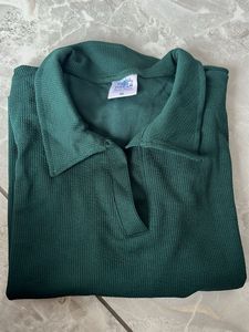 Dark Green Long Sleeve Top