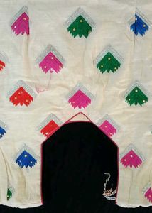 Embroidered Kurta with Multi-color Motifs