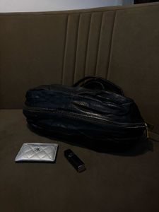 Prada Black Leather Hobo Bag
