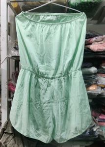 Light Green Strapless Romper