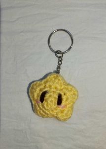 Crocheted Star Keychain