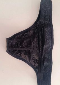 Man Black Lace Briefs (thong)