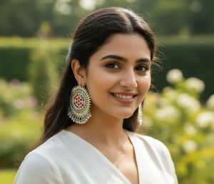 Stunning Oxidized Silver Jhumka Earrings