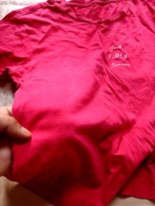 Vibrant red Graphic T-Shirt
