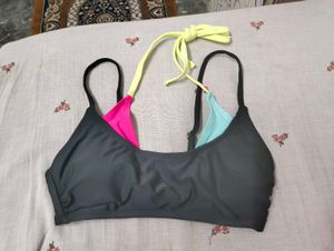 Colorblock Bikini Top