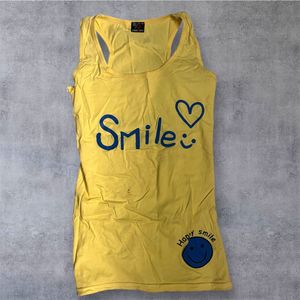 Yellow Smile Tank Top