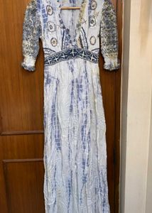Bohemian Tie-Dye Maxi Dress