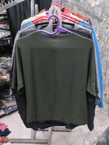 Olive Green Embellished Top