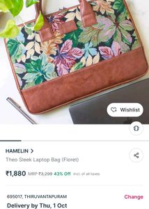 Hamelin Theo Sleek Laptop Bag
