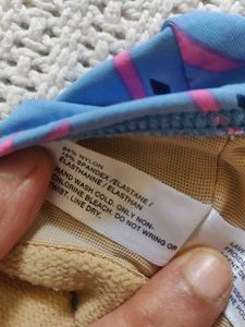 Gap Blue Floral Halter Bikini Top
