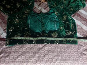 Green Embroidered Blouse