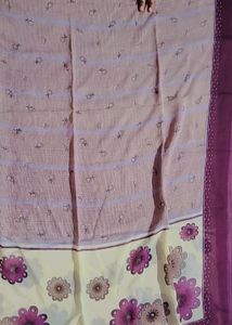 Flower Print Dupptta Plain Border In Cheap Price