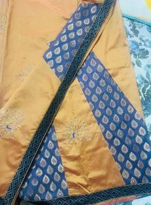 Stunning Silk Saree with Peacock Motif