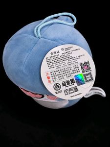 Adorable Kawaii Blue Shark Plushie and bag keychai
