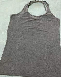 Grey Racerback Tank Top
