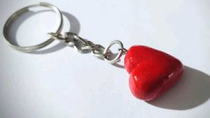 Tiny Red Heart Keychain❤️