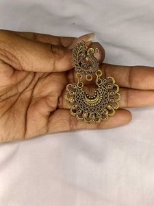 Vintage Style Peacock Drop Earrings