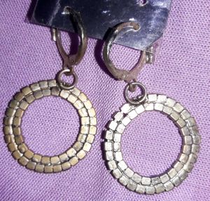 Sparkling Hoop &amp; Drop (2 Earrings Set) ♡