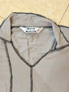 Stylish Collared Cropped Top