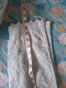 100% cotton Light Blue Chikankari Kurta pant Set