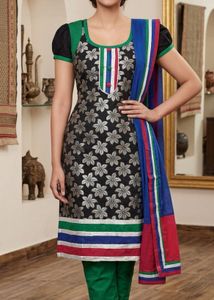Girls' Floral Salwar Kameez Set