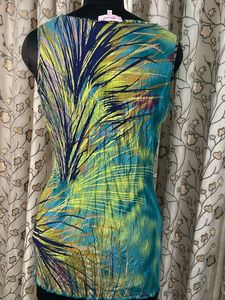 Vibrant Print Wrap Dress
