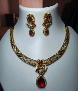 Ad America Diamond Gold-Tone Jewelry Set