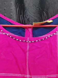 Ateesa Pink Cold Shoulder Maxi Dress