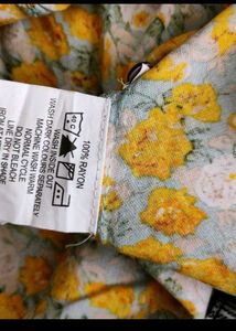 Floral Yellow Ruffled Dress