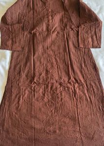 Brown Cotton Kurta
