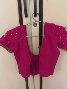 Stunning Pink Embellished Saree
