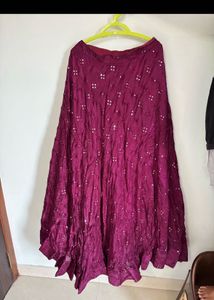 Elegant Maroon Tunic with flared skirt