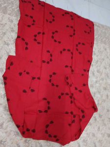 Vibrant Red Printed Shirt
